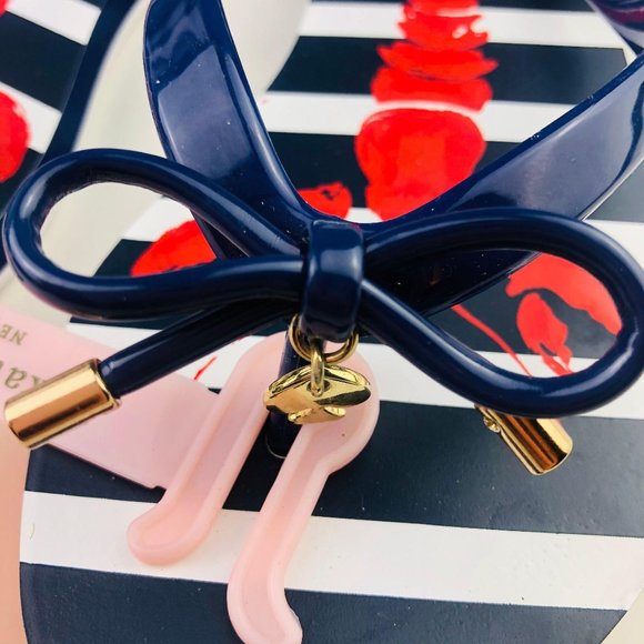 Kate Spade Flip Flop Sandal Nova Lobster Blue 6 - Picture 4 of 5